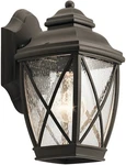 Kichler 49840 Oz One Light Outdoor Wall Mount, Old Bronze. Fixed Price $37.99.