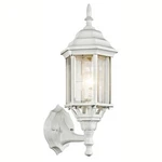 Kichler Chesapeake Outdoor Wall 1LT 6.5X17", White, Clear Beveled - 49255WH. Fixed Price $63.97.