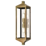 Livex Lighting Nyack Outdoor Wall Lantern Antique Brass 20583-01. Fixed Price $557.96.