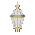 Livex Lighting Georgetown Outdoor Post Head Polished Brass 2264-02. Fixed Price $289.96.