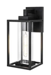 Outdoor Wall Sconce Light Fixture Clear Glass Porch Walkway Patio Lantern 13.5". Fixed Price $130.45.