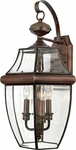 Quoizel NY8318AC 3-LIGHT Newbury Outdoor Lantern In Aged Copper. Fixed Price $309.54.