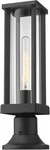 Z-lite 586PHMR-553PM-BK One Light Outdoor Pier Mount Glenwood Black. Fixed Price $172.50.