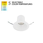 Wac Blaze 1LT 6" Led Recessed Light/housing, White/white R6DRDR-F9CS-WT. Fixed Price $153.95.