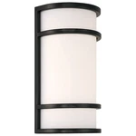 Access Lighting Cove 12" Wall Mount, Black/white 20105LEDMG-BL-ACR. Fixed Price $158.00.