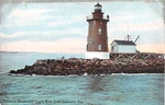 C.1910 Delaware Breakwater Light House Bay Post Card. Fixed Price $12.00.