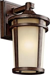 Atwood 11" Outdoor Wall Light With Umber Mist Glass And Brown Stone, 1-LIG. Fixed Price $195.99.