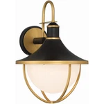 Crystorama ATL-702-MK-TG Atlas Outdoor Wall Light Matte Black And Textured Gold. Fixed Price $318.00.
