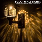 Solar Wall Lantern Lights Outdoor Waterproof Black Sun Powered 2 Pack. Fixed Price $29.99.