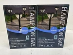 Hampton Bay Tallulah Falls Black Led Outdoor Solar Path Light (8-PACK). Fixed Price $59.99.