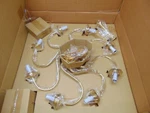 Thomas Lighting Transitional Colonial 8 Chandelier Brass Finish M-2209-1. Fixed Price $15.00.