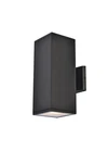 Elegant Lighting LDOD4042 Raine 12" Tall Outdoor Wall Sconce - Black. Fixed Price $102.00.