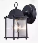 Bel Air Lighting Patrician 1LIGHT Black Outdoor Wall Fixture W/clear Glass. Fixed Price $18.74.