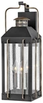 Hinkley Fitzgerald 24"H Textured Black Outdoor Wall Light. Fixed Price $599.00.