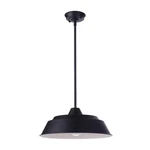 Craftmade Landmark Light 15" Outdoor Pendant, Midnight/midnight ZA5521-MN. Fixed Price $136.80.