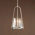 Kichler Nerine 3-LIGHT Foyer Pendant With Hammered Glass Brushed Nickel Nib. Fixed Price $129.95.