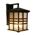 Trans Globe 4637-BK Mission Style 16 Inch Black Outdoor Wall Lantern. Fixed Price $129.99.