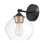 Globe Electric 51367 1-LIGHT Wall Sconce, Matte Black, Gold Accent Socket, Cl.... Fixed Price $119.07.