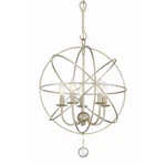 Crystorama Lighting Group 9224 Silver Solaris 5-LIGHT 17"W Chandelier. Fixed Price $278.40.