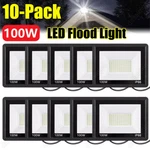 10PACK 100W Led Flood Garden Outdoor Lamp Yard Security Spotlight Fixtures. Fixed Price $89.98.