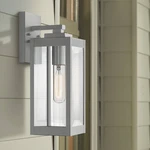 Quoizel Westover 14 1/4" High Silver Outdoor Wall Light. Fixed Price $159.99.