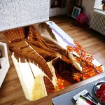3D Great Wall Maple Leaf NAO8831 Game Rug Mat Elegant Photo Carpet Fay. Fixed Price $97.63.