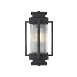 Elegant Lighting Harlan Outdoor Sconce, Black/clear - OD341W14BK. Fixed Price $130.00.