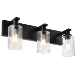 Vanity 3-LIGHTS Bathroom Fixtures Over Mirror Black Finished,.... Fixed Price $168.05.