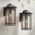 Kathy Ireland Sierra Craftsman 16 1/2"H Outdoor Wall Light Set Of. Fixed Price $311.98.