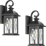 Naxttii 15 Outdoor Wall Sconce Lights Matte Black Porch Lantern 2-PACK E26-OB. Fixed Price $69.99.