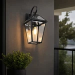 21" Outdoor Wall Light Patio Exterior Mount Sconce Porch Glass Lantern Fixture. Fixed Price $118.99.