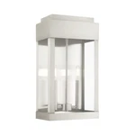 Livex York Light Outdoor Large Wall Lantern, Brushed Nickel 21238-91. Fixed Price $941.96.