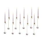 Kurt S. Adler 10-PIECE Multi Inch Candle Light Set With Faceted Glass & Remote. Fixed Price $49.13.