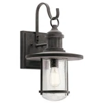 Kichler 49194 Weathered Zinc Riverwood 1-LIGHT 19.5"H Outdoor Wall Sconce. Fixed Price $65.49.