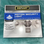 Defiant 110 Degree Detection Motion Security Dual Lights 233 840 Nib. Fixed Price $19.95.