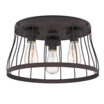 16 In. Brooklyn 3-LIGHT Bronze Ceiling Flush Mount By Designers Fountain. Fixed Price $87.90.