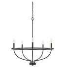 Capital Lighting 428551 Black Greyson 5-LIGHT 29"W Taper Candle Chandelier. Fixed Price $195.99.