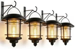 2 Pack Security Solar Hanging Lanterns Outdoor, Wall Lights. Fixed Price $44.95.