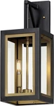 Neoclass 18" Black & Gold Outdoor Wall Sconce - Modern Light Fixture. Fixed Price $365.99.