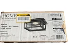 Home Decorators Collection Led Ceiling Light Fixture Glass Black 1019LM. Fixed Price $39.00.