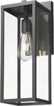 Bestshared Dusk To Dawn Sensor Outdoor Wall Lantern, Inch Tall 18H, Black. Fixed Price $93.81.