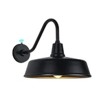 Gooseneck Barn-lights Outdoor Fixture 15 Inch Farm Style Black Large Lighti.... Fixed Price $141.30.