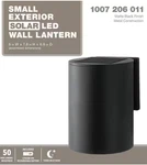 1-LIGHT Modern Black Led Solar Outdoor Wall Cylinder With Dark Sky. Fixed Price $19.99.