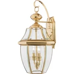Quoizel NY8317 Brass Newbury 2-LIGHT 20"H Outdoor Wall Sconce With Clear Glass. Fixed Price $159.99.