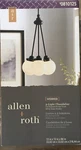 Hip 3-LIGHT Fixture, White Glass Shades,oil Rubbed Bronze Allen+roth #0810125. Fixed Price $37.00.