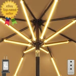 Outdoor Patio Umbrella Lights 1000 Lumens 15W Warm White Led. Fixed Price $58.84.