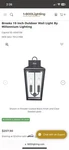Millennium Lighting 7912 Brooks 19" Tall Outdoor Wall - Black. Fixed Price $75.00.
