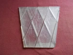 Vtg Porch Light Glass Panel Frosted Embossed Farm House Diamond. Fixed Price $47.45.