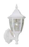 Designers Fountain 2462-BK 1 Light 7" Cast Aluminum Wall Lantern White. Fixed Price $57.50.