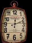 Litton Lane Wall Clock 33" Distressed Analog Quartz Metal Rustic Irregular Red. Fixed Price $55.00.
